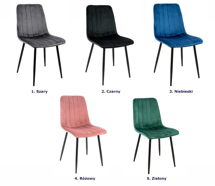 Produkt Szare tapicerowane nowoczesne krzesło - Ardesi - zdjęcie numer 2
