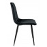 Krzesło tapicerowane czarne Ardesi