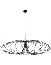 Czarna loftowa lampa wisząca druciana - S056-Gilma