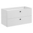 Biała nowoczesna szafka pod umywalkę z szufladami - Mantis 3X 100 cm