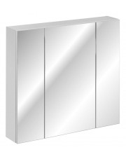 Biała szafka łazienkowa z lustrem - Mantis 4X 80 cm w sklepie Edinos.pl