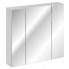 Biała szafka łazienkowa z lustrem - Mantis 4X 80 cm
