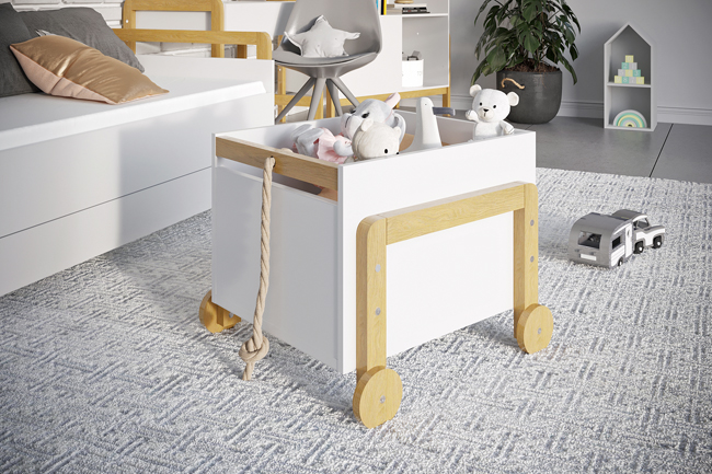 Aranżacja z kontenerkiem na kółkach dla dzieci Erno 3S