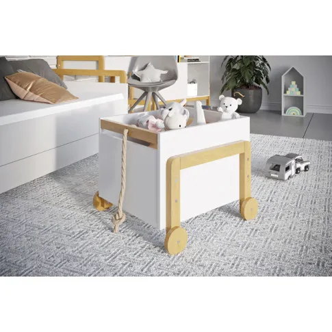 Biały kontenerek dziecięcy na zabawki Benny 3S