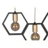 Trzy geometryczne klosze lampy S058-Gesta