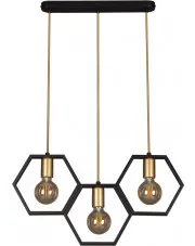 Potrójna geometryczna lampa wisząca - S058-Gesta