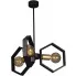 Czarna industrialna lampa wisząca S060-Gesta