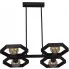 Czarna geometryczna lampa wisząca nad stół S062-Triva