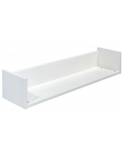 Biała minimalistyczna półka ścienna - Benny 4S