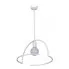Biała industrialna lampa wisząca S066-Akola