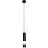 Czarno-biała lampa wisząca tuba S070-Avika