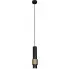 Czarno-złota lampa wisząca tuba - S073-Sonara