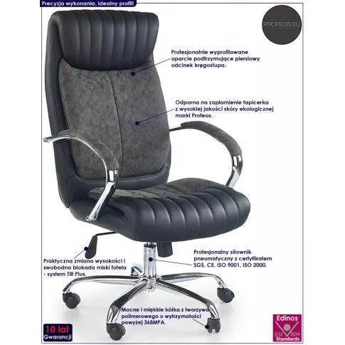 Fotografia Fotel obrotowy Esenrti - czarny z kategorii Strona główna