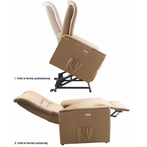 Zdjęcie beżowy podgrzewany fotel masujący Estim | Edinos.pl