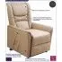 Fotografia Podgrzewany fotel masujący Estim - beżowy z kategorii Fotele wypoczynkowe