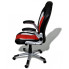 Czarno-czerwony nowoczesny fotel biurowy Vertes