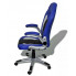 Niebiesko-czarny fotel biurowy Vertos
