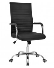 Czarny fotel biurowy nowoczesny - Velen