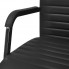 Czarny metalowy fotel biurowy Velen