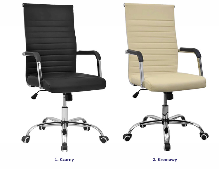 Produkt Kremowy fotel obrotowy industrialny - Lotex - zdjęcie numer 2