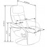 Szczegółowe zdjęcie nr 4 produktu Wypoczynkowy rozkładany fotel obrotowy Timos - popielaty