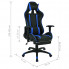 Czarno-niebieski fotel gamingowy nowoczesny Coriso 2X