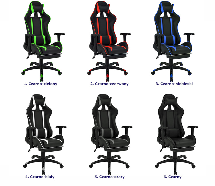 Produkt Czarno-zielony fotel gamingowy z podnóżkiem - Coriso - zdjęcie numer 2