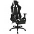Czarno-biały fotel gamingowy Coriso 2X