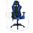 Czarno-niebieski fotel gamingowy Trevos wymiary