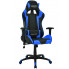 Czarno-niebieski fotel gamingowy Trevos