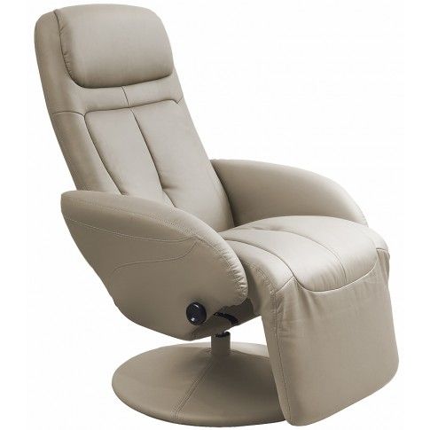 Zdjęcie produktu Rozkładany obrotowy fotel wypoczynkowy Timos - cappuccino.
