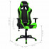 Czarno-zielony fotel gamingowy Trevos wymiary