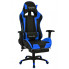 Czarno-niebieski fotel gamingowy Vesaro