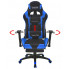 Czarno-niebieski nowoczesny fotel dla graczy Vesaro
