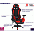 Czarno-czerwony fotel dla graczy Vesaro