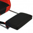 Czarno-czerwony fotel gamingowy tapicerowany Vesaro