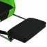 Czarno-zielony ergonomiczny fotel dla graczy Vesaro