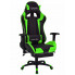 Czarno-zielony fotel gamingowy Vesaro