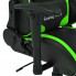 Czarno-zielony nowoczesny fotel gamingowy Vesaro