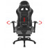 Czarno-szary ergonomiczny fotel dla gracza Vesaro