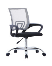 Czarno-szary fotel biurowy ergonomiczny - Savo