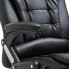Czarny tapicerowany fotel biurowy Roniv
