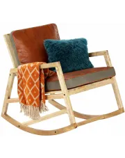 Bujany fotel z drewna - Pegi w sklepie Edinos.pl