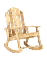 Drewniane bujane krzesło ogrodowe - Megan