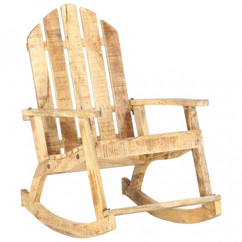 Drewniane bujane krzesło ogrodowe Megan