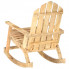 Tył drewnianego bujanego krzesła ogrodowego Megan