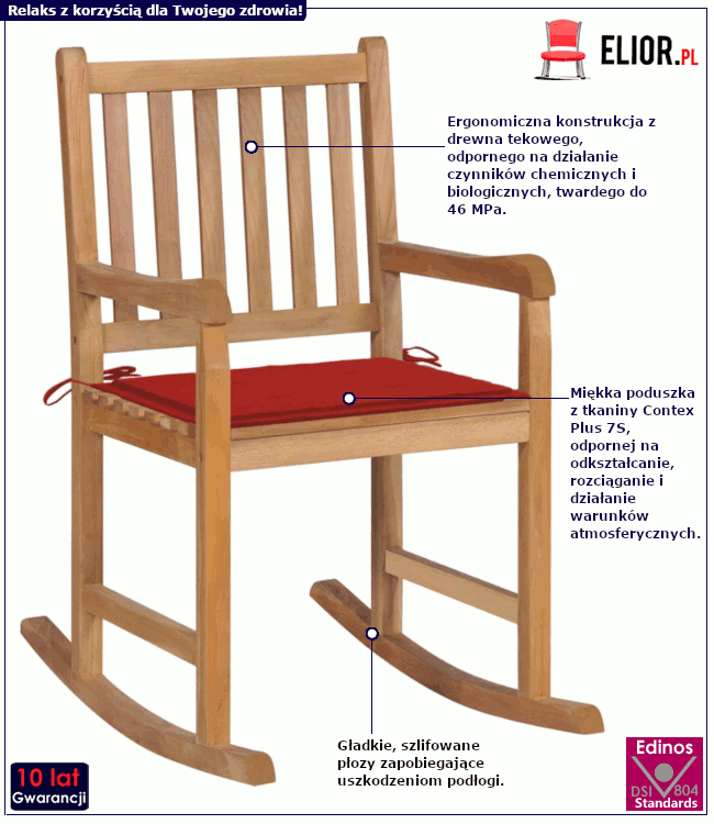 Fotel bujany Elsa: cechy produktu