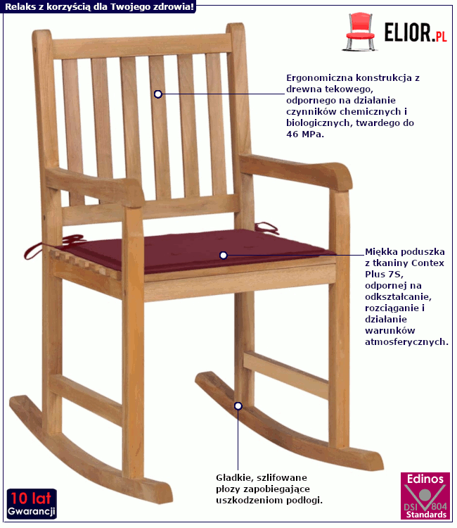 Informacje o fotelu drewnianym Korja
