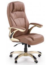 Ergonomiczny fotel obrotowy Karel - brązowy