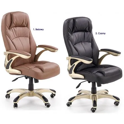 Zdjęcie ergonomiczny brązowy fotel obrotowy Mantis | Edinos.pl